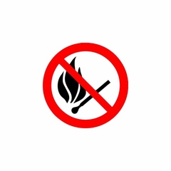 Табличка ПВХ Rexant информационный знак "Запрещается пользоваться открытым огнем и курить" 180 мм. арт. 56-0056-2 
