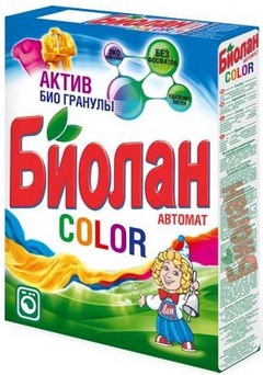 Биолан средство моющее синтетическое порошкообразное универсальное 350г Color автомат (710-4/742-4)