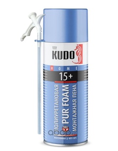 Пена монтажная полиуретановая бытовая HOME 15+ KUDO 0.52л арт.KUPH05U15+ 