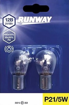 Лампа накаливания автомобильная P21/5W 12В 21/5Вт, 2 шт. арт. RW-P21/5W-b 