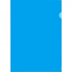 Папка-уголок А4 плотная синяя ПУ Е-310 арт. 12926 