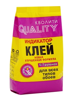 Клей обойный "QUALITY" индикатор, (6-7 рулонов), 200 г