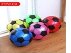 Мяч надувной Весёлый футбол Цветной 21 см арт. И-2026 