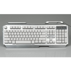 Клавиатура KGK-25U SILVER Dialog Gan-Kata игровая с подсветкой, 3 цвета, USB, корпус металл серебро 