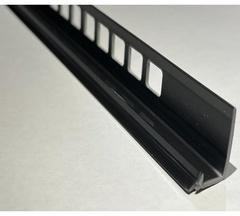 Профиль внутренний, для плитки Деконика 007-0 черный глянец 8 мм 2,5 м Россия