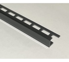 Профиль наружный для плитки Деконика 007-0 черный глянец 100 мм 2,5 м 
