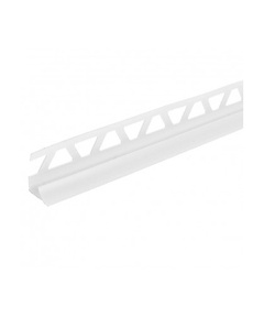 Профиль внутренний для плитки Деконика 001-0 белый глянец 10мм 2,5м