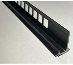 Профиль внутренний для плитки Деконика 007-0 черный глянец 10 мм 2,5 м