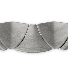 Набор комплектующих к плинтусу для столешницы Идеал металлик серебристый арт. 081-2 