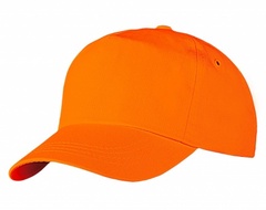 Кепи-бейсболка оранжевая застёжка-пластик арт. 01_0236930