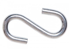 Крючок S-образный металлический 5 мм (4 шт в зип-локе) STARFIX