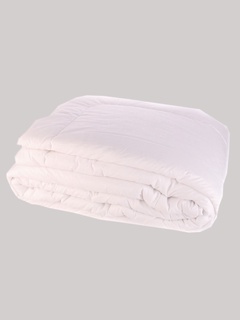 Одеяло стеганое 1.5сп OPT.WHITE Королевский вензель Белый 1400х2050 арт. ОС010101 