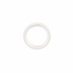 Кольцо бесшумное с прищепкой белое глянцевое 16/19 мм., 10 шт. 