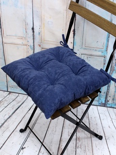 Подушка для сиденья MATEX VELOURS LINE серо-голубой 42х42х13 арт.37-552 