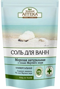Соль для ванн Зеленая Аптека Морская натур. 500г