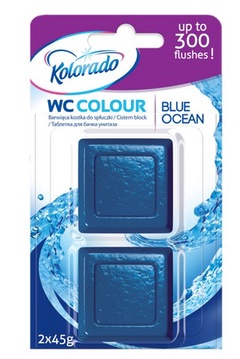 Hal таблетка для бачка Kolorado WC Colour 2шт.голубой 2x45г