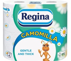 Regina бумага туалетная 4 шт. Camomilla