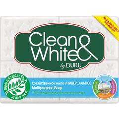 Duru Clean and White мыло хозяйственное Универсальное 4x125г